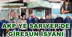Saryer'de AKP'ye Giresun syan